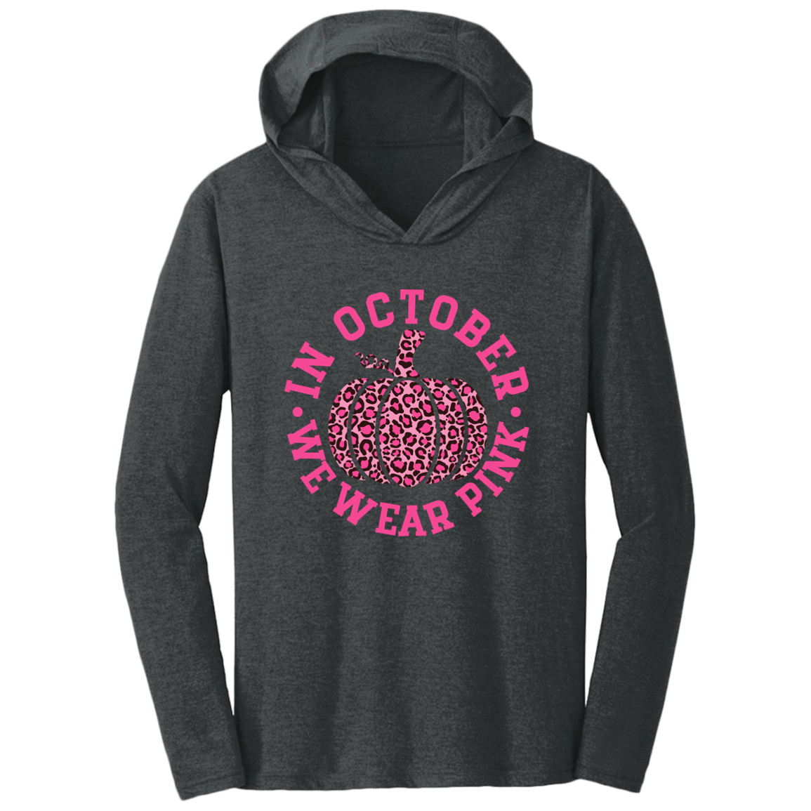 Pink Pumpkin Triblend T-Shirt Hoodie