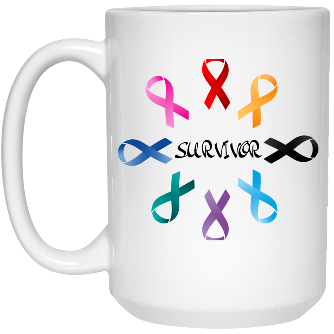 Cancer Survivor 15oz. White Mug