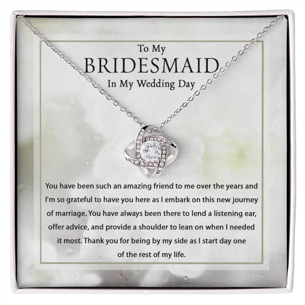 To My Bridesmaid