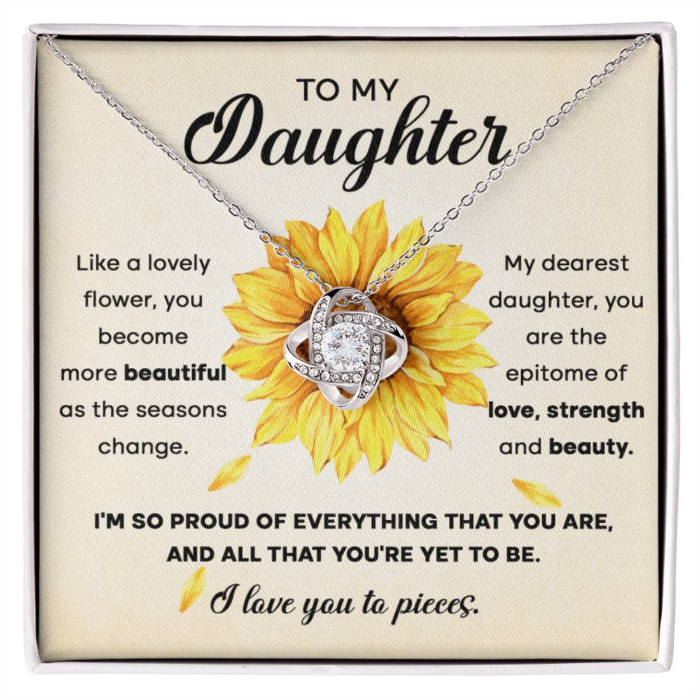 Daughter Sunflower Necklace