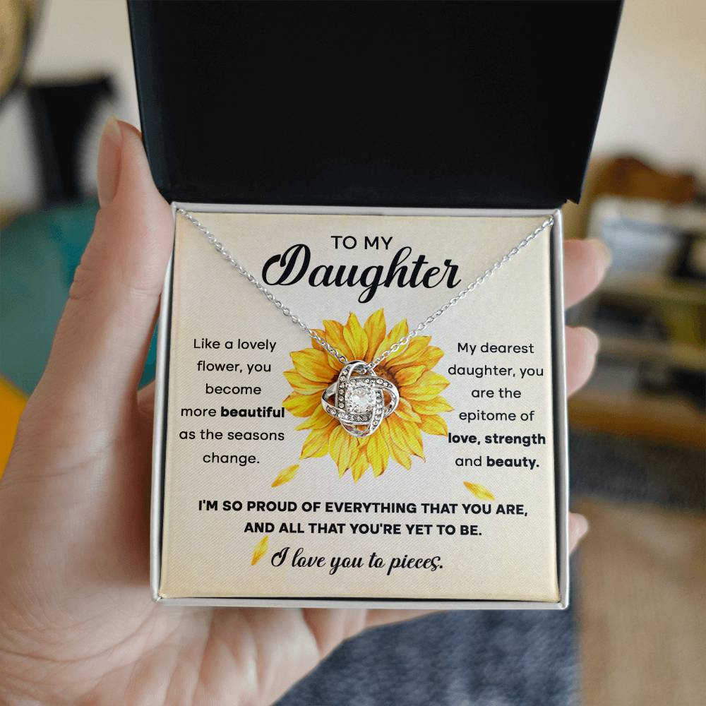 Daughter Sunflower Necklace