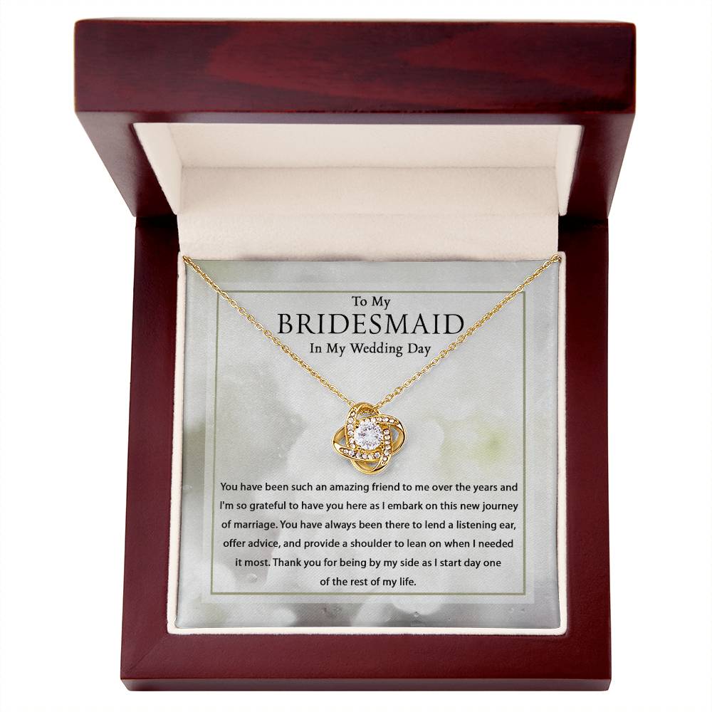 To My Bridesmaid