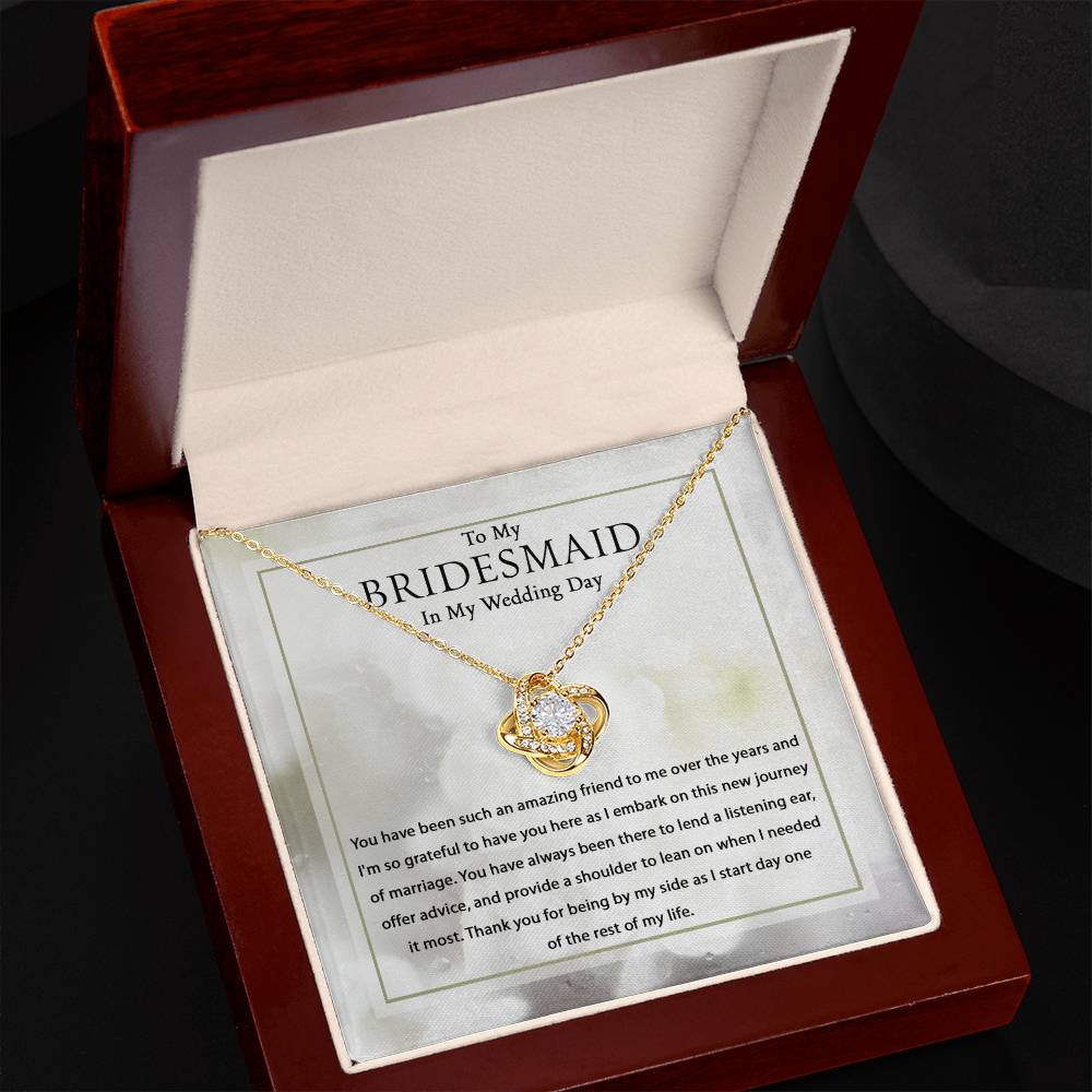 To My Bridesmaid