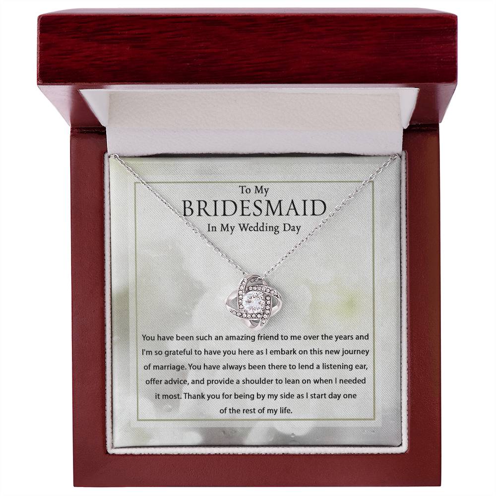 To My Bridesmaid