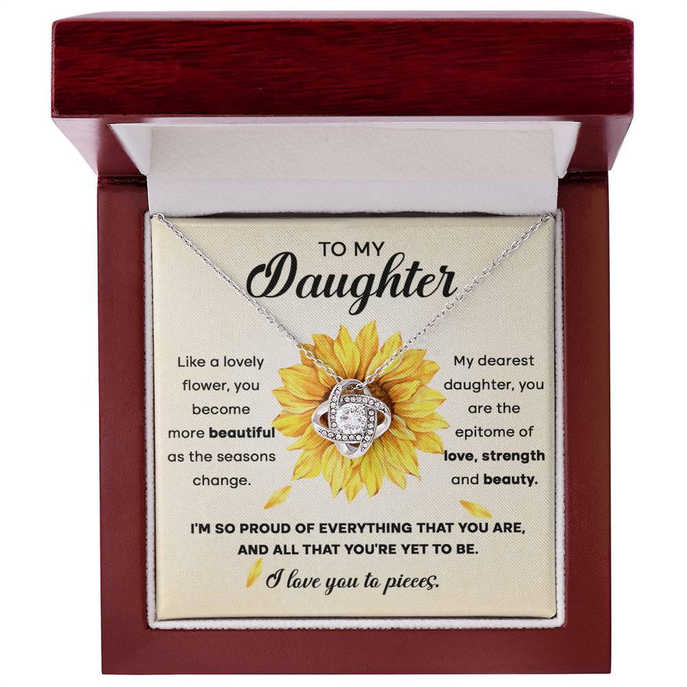 Daughter Sunflower Necklace