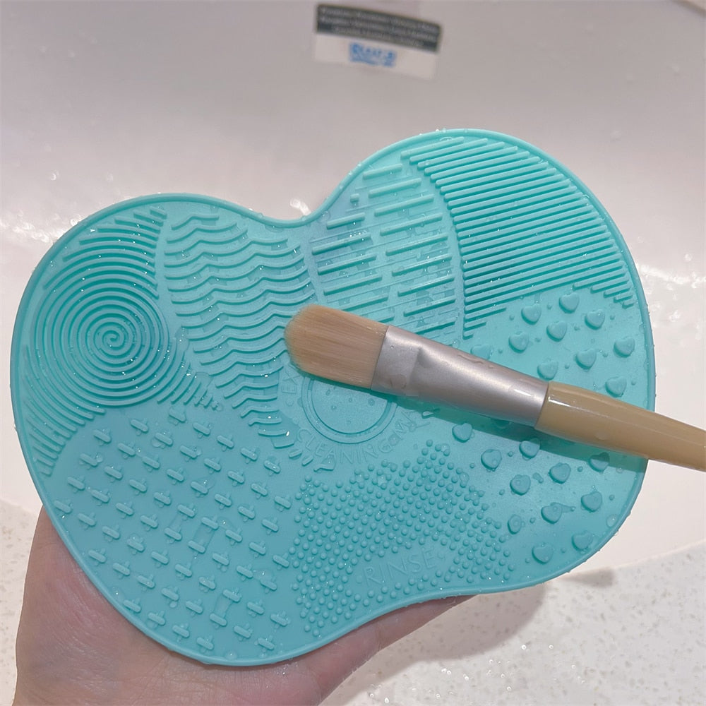 Makeup Brush Cleaner Pad Newest Silicone Brush Cleaner Cosmetic Make Up Washing Brush Gel Cleaning Mat Foundation Scrubbe Board