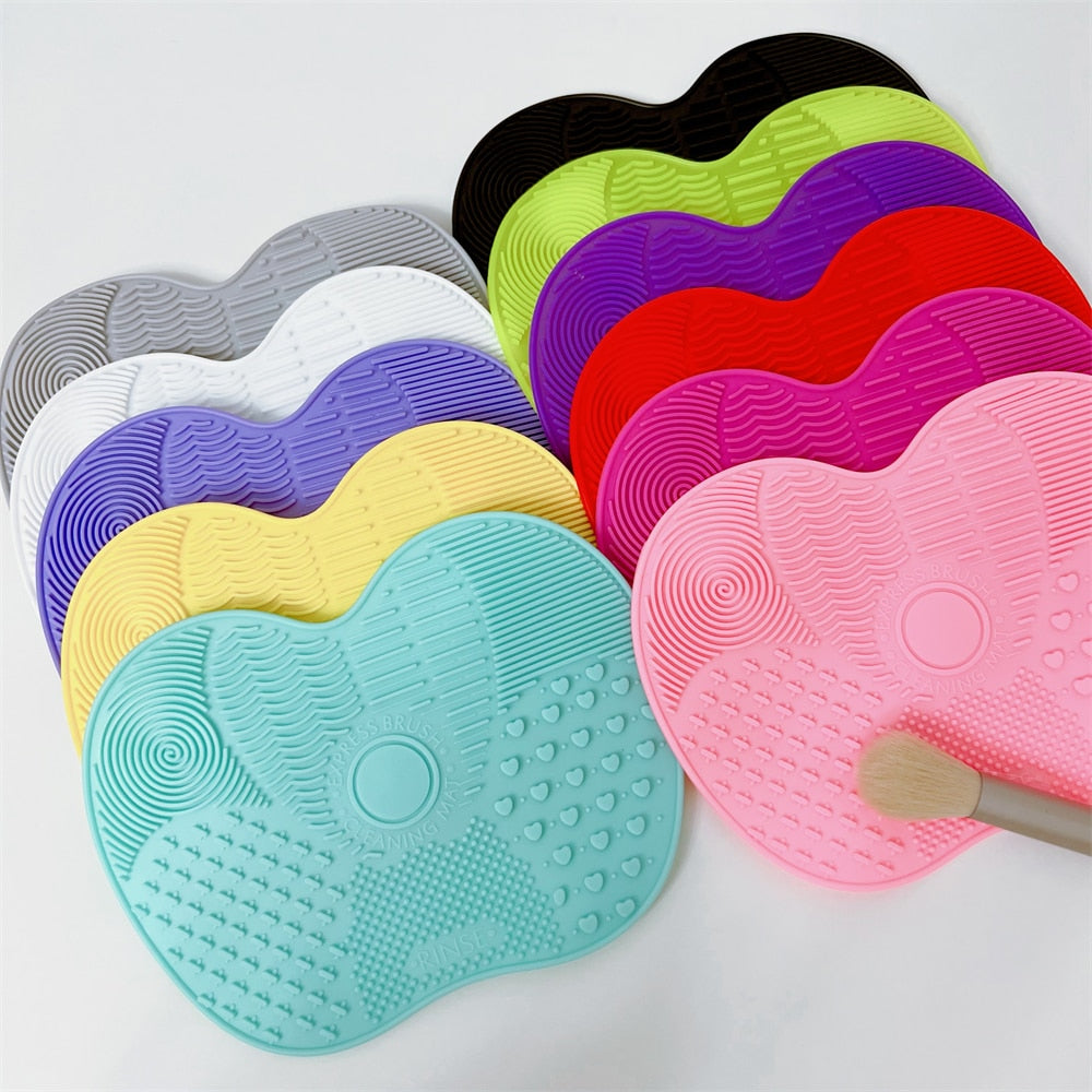 Makeup Brush Cleaner Pad Newest Silicone Brush Cleaner Cosmetic Make Up Washing Brush Gel Cleaning Mat Foundation Scrubbe Board