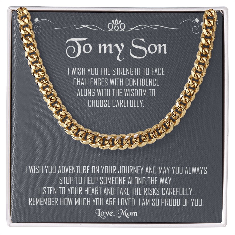 My Son| Proud of You - Cuban Link Chain