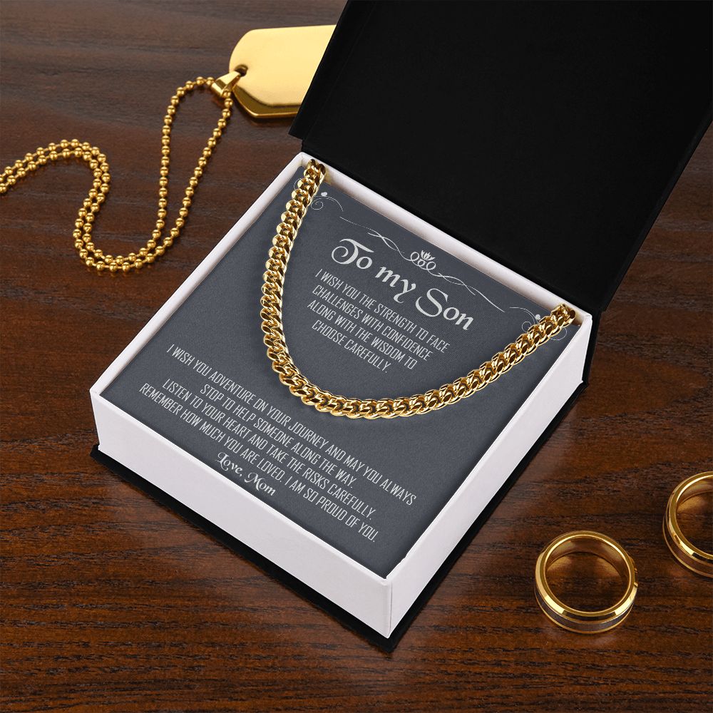My Son| Proud of You - Cuban Link Chain