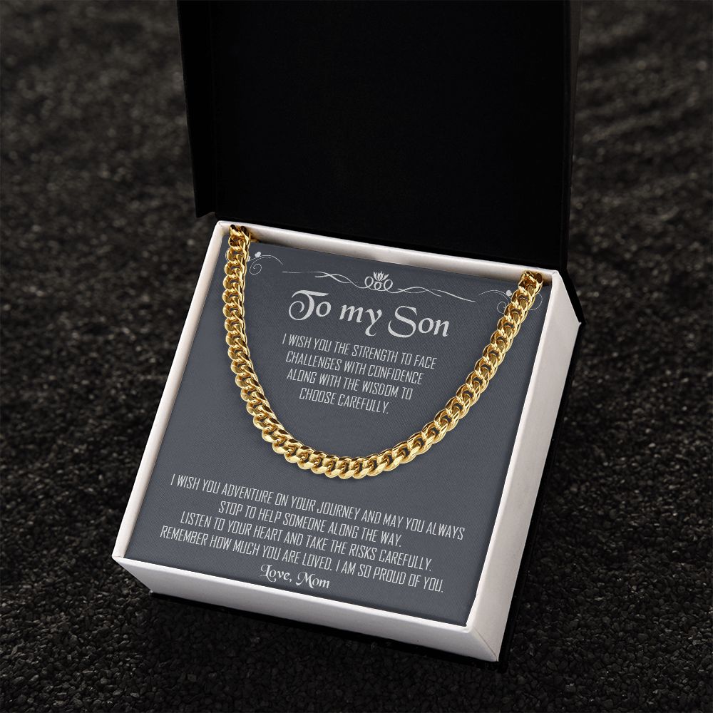 My Son| Proud of You - Cuban Link Chain