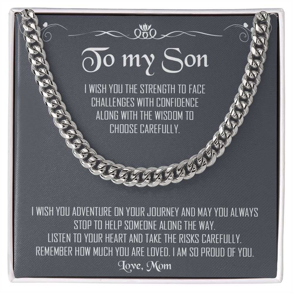 My Son| Proud of You - Cuban Link Chain
