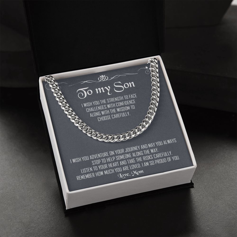 My Son| Proud of You - Cuban Link Chain