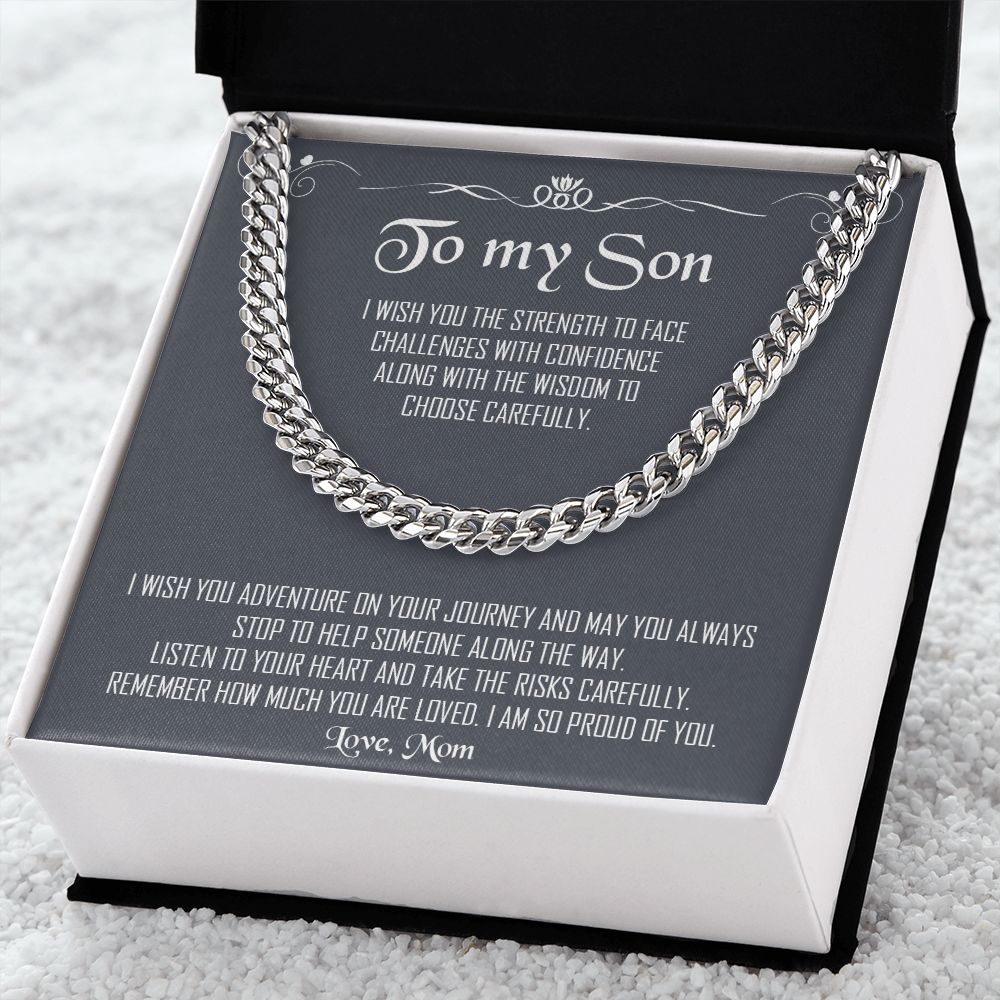 My Son| Proud of You - Cuban Link Chain