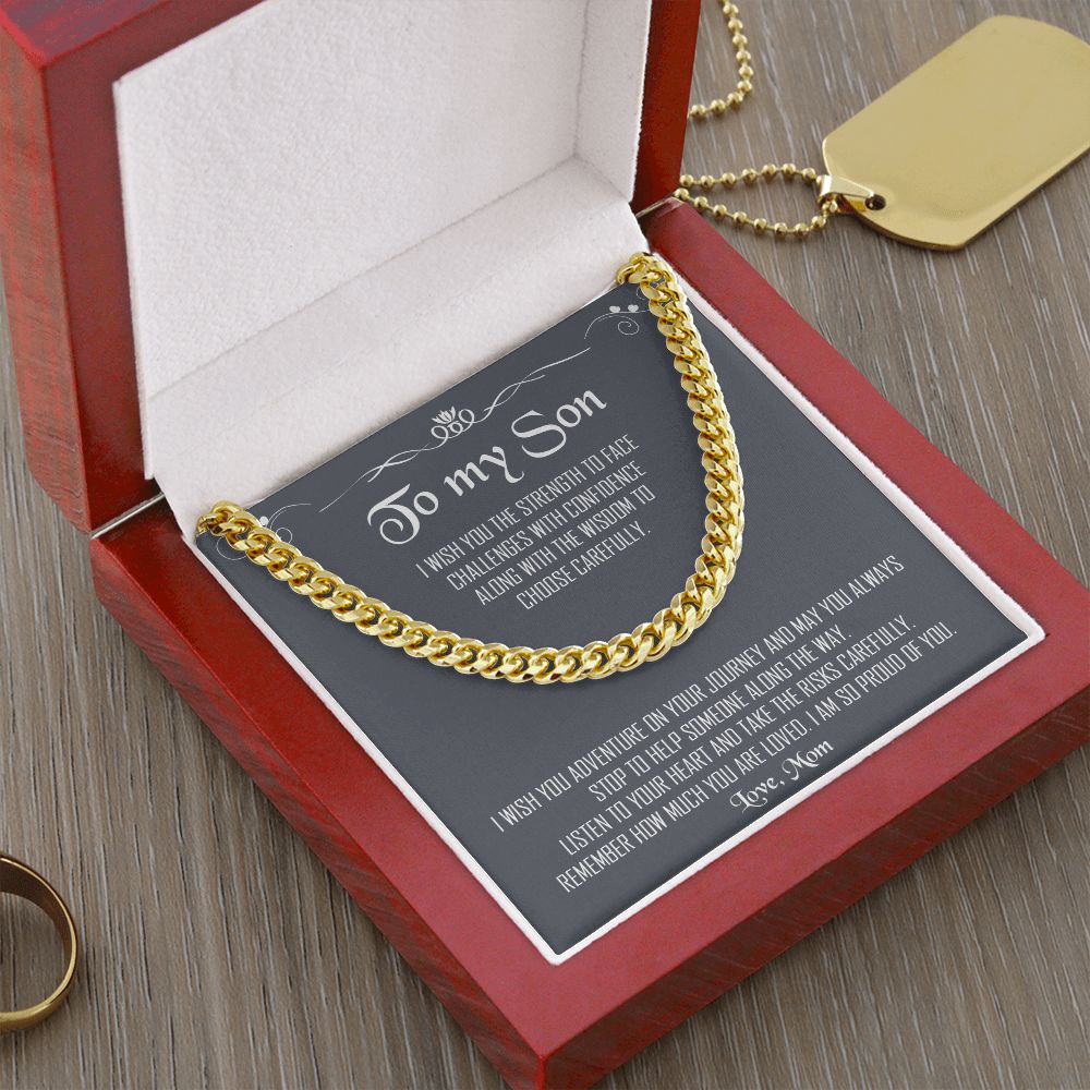 My Son| Proud of You - Cuban Link Chain