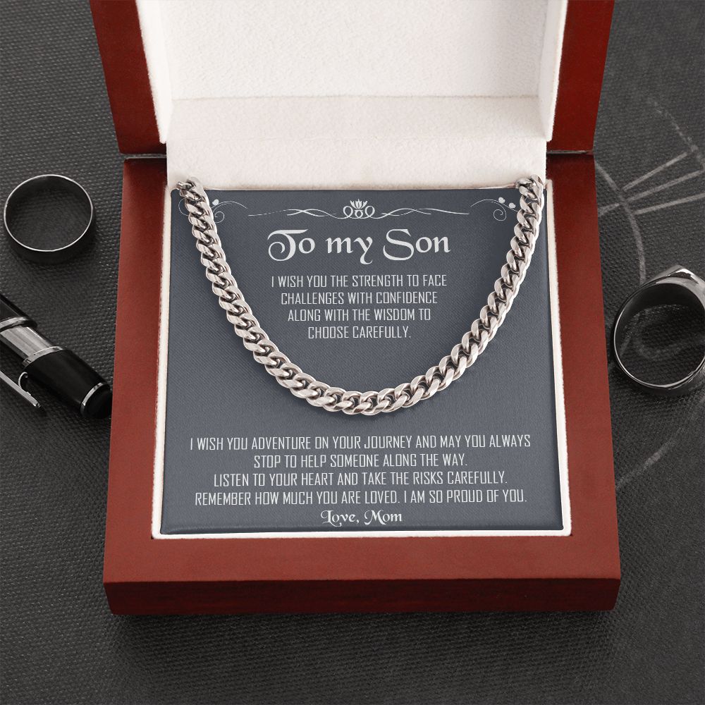 My Son| Proud of You - Cuban Link Chain