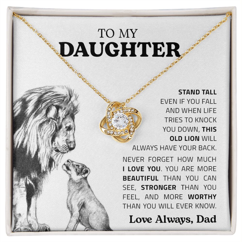 My Daughter | Stand Tall - Love Knot Necklace