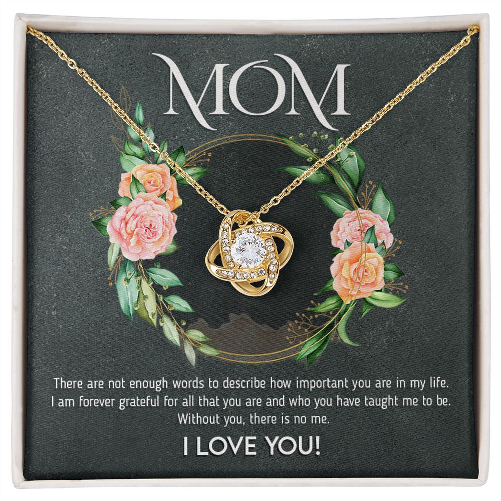Mom Not Enough Words | Love Knot
