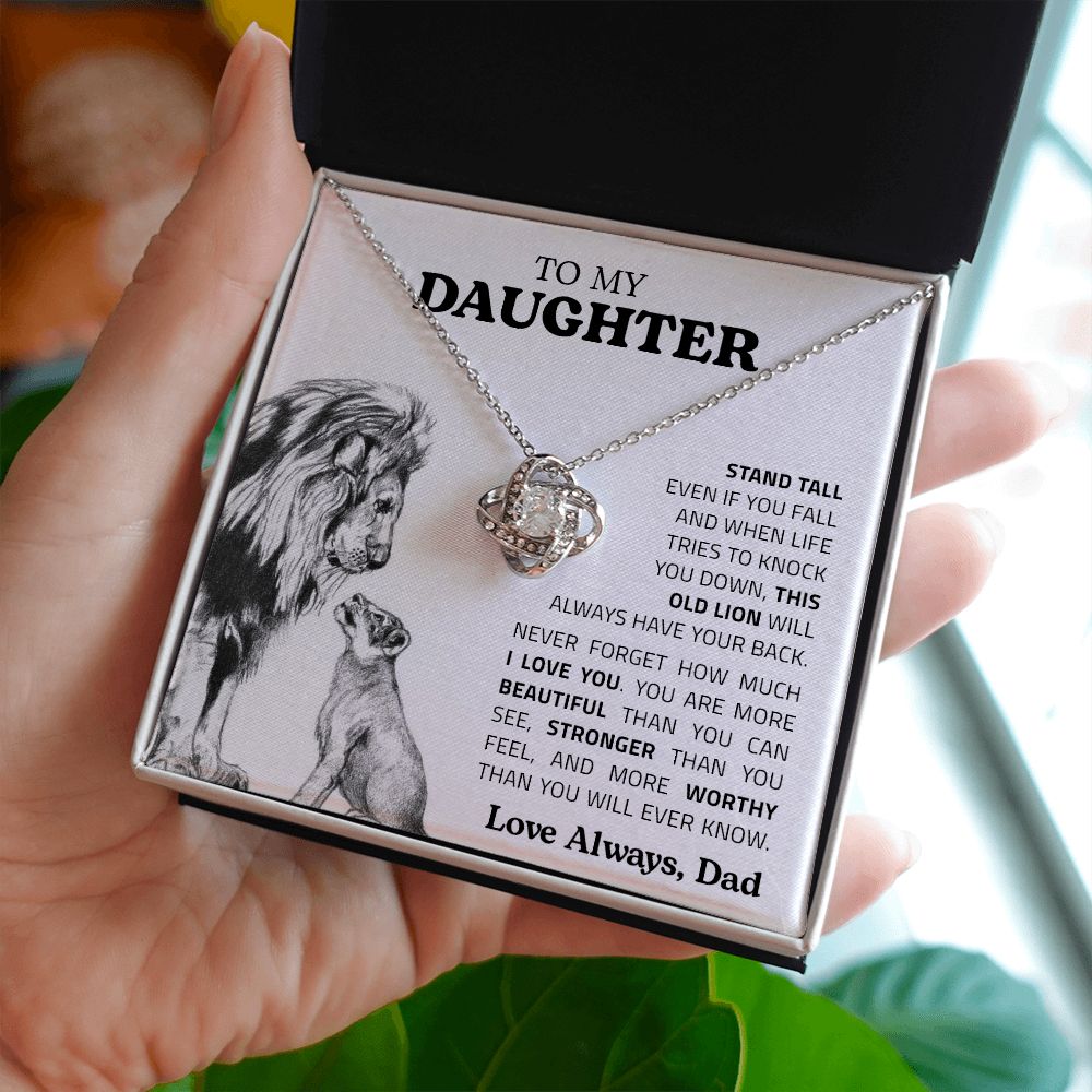 My Daughter | Stand Tall - Love Knot Necklace