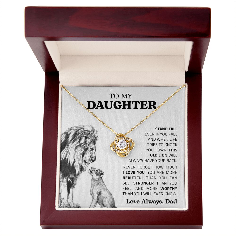 My Daughter | Stand Tall - Love Knot Necklace