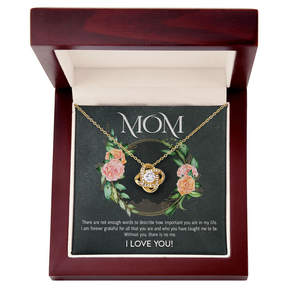 Mom Not Enough Words | Love Knot