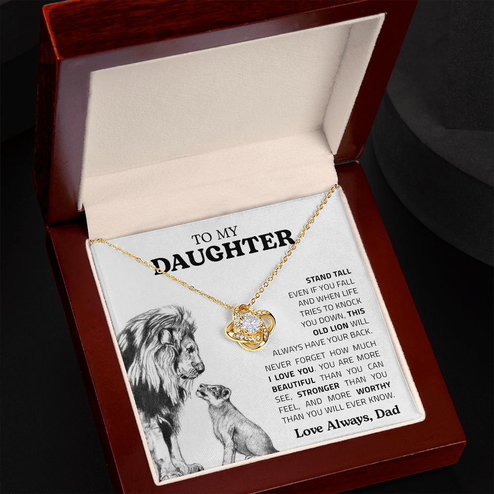 My Daughter | Stand Tall - Love Knot Necklace