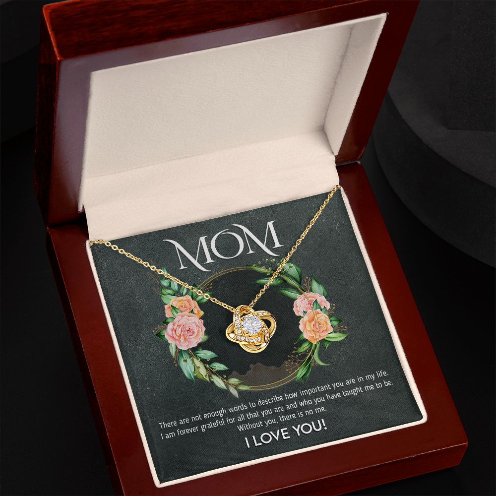 Mom Not Enough Words | Love Knot