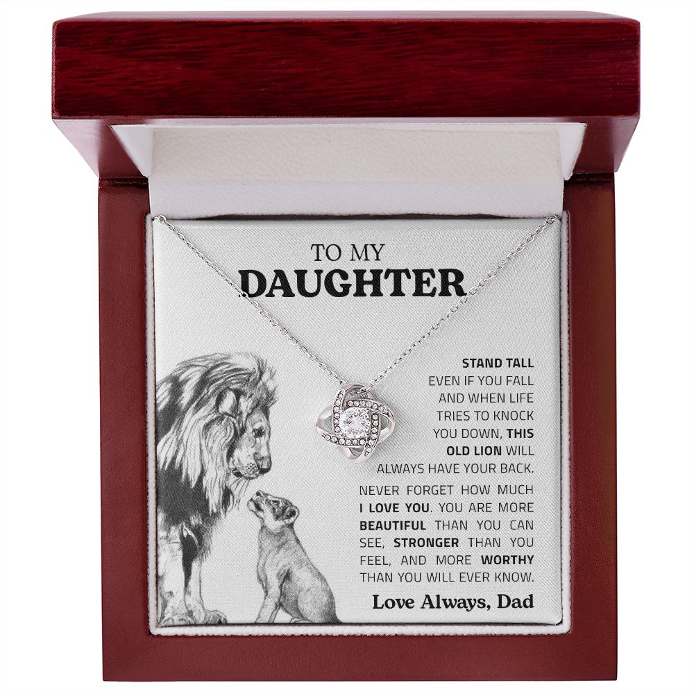 My Daughter | Stand Tall - Love Knot Necklace