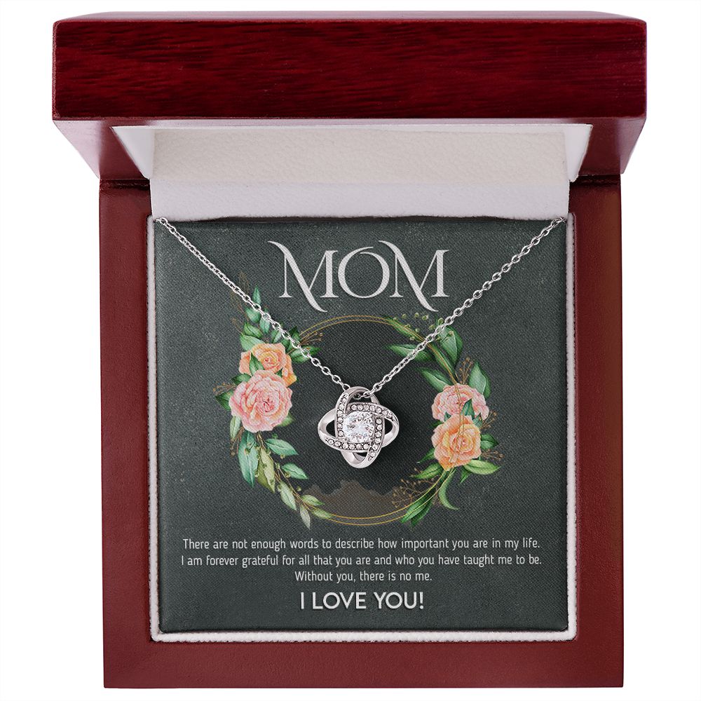Mom Not Enough Words | Love Knot