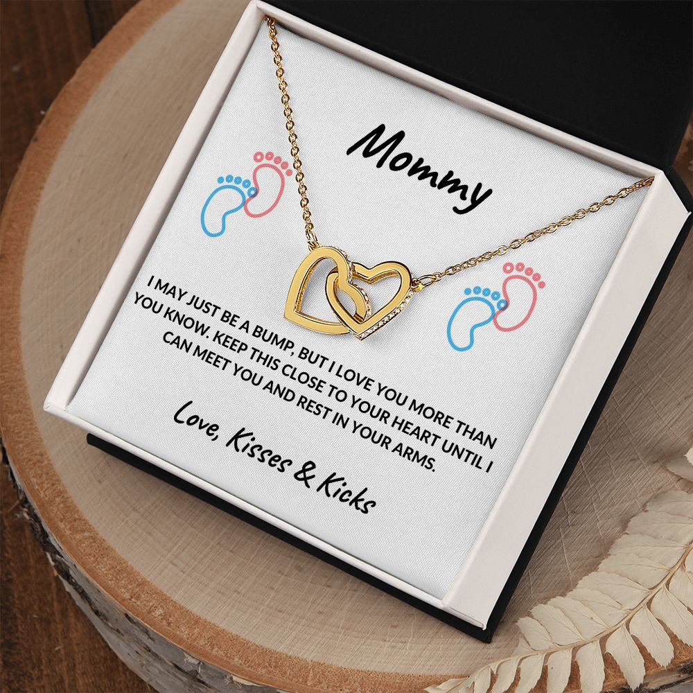 New Mom | Interlocking Heart Necklace