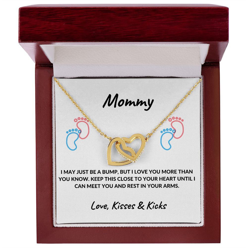 New Mom | Interlocking Heart Necklace