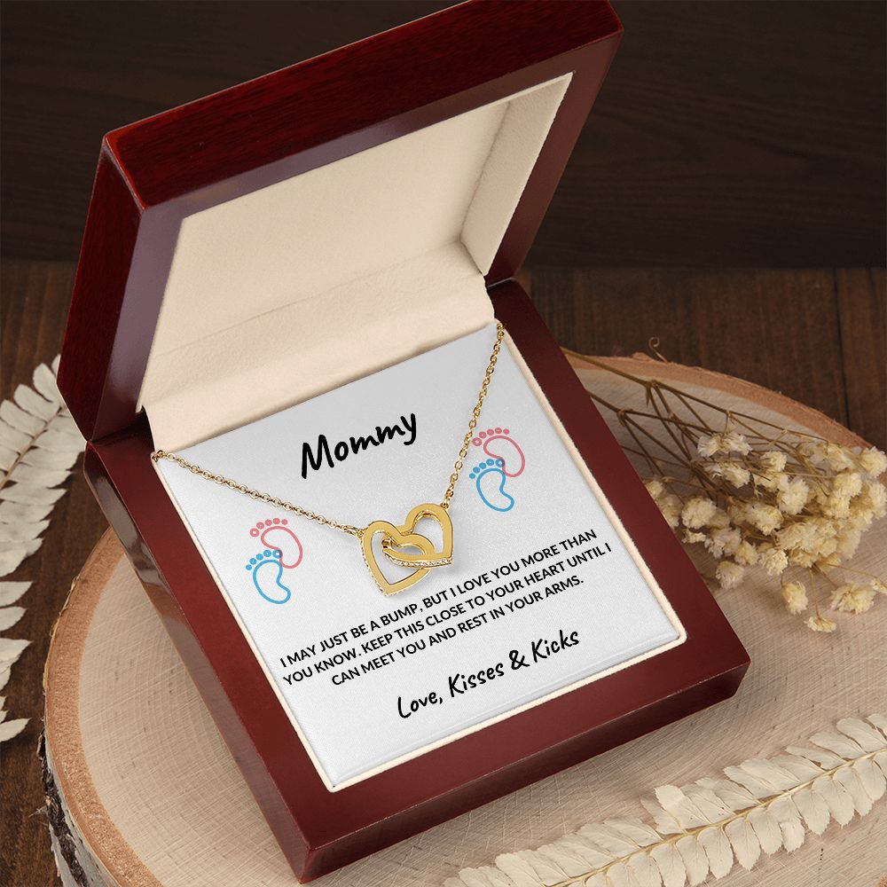 New Mom | Interlocking Heart Necklace
