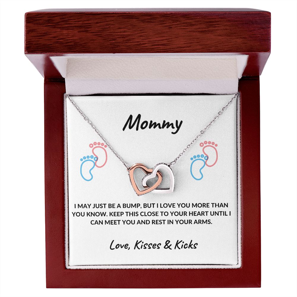 New Mom | Interlocking Heart Necklace