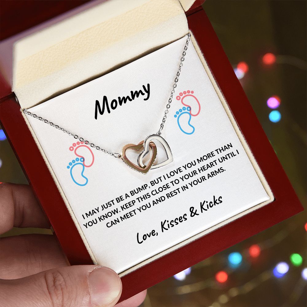 New Mom | Interlocking Heart Necklace