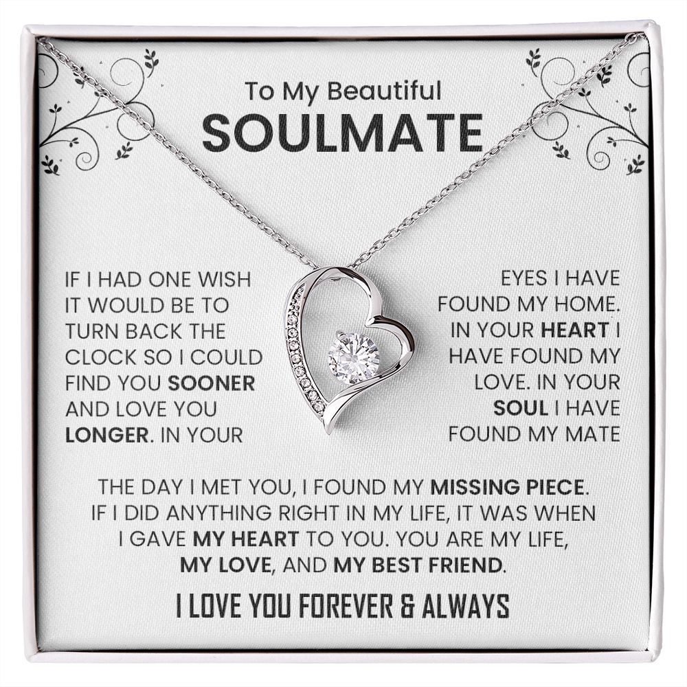 My Beautiful Soulmate| Found My Home - Forever Love Necklace