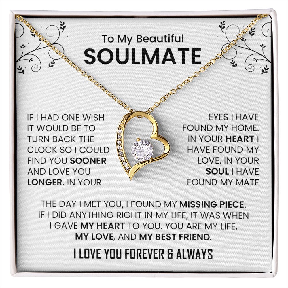My Beautiful Soulmate| Found My Home - Forever Love Necklace