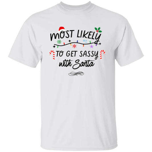 Sassy Santa Christmas T-Shirt