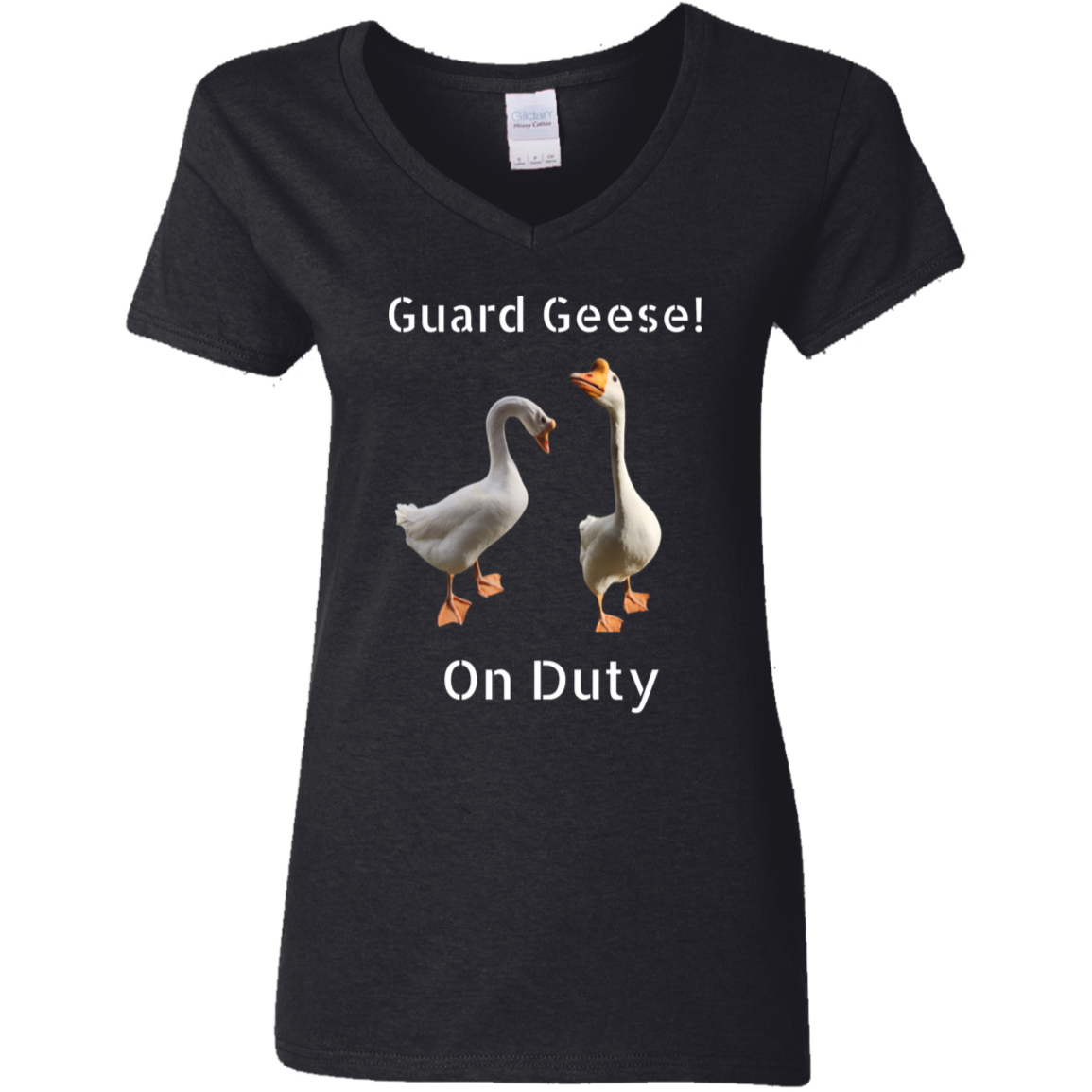 Guard Geese V-Neck T-Shirt