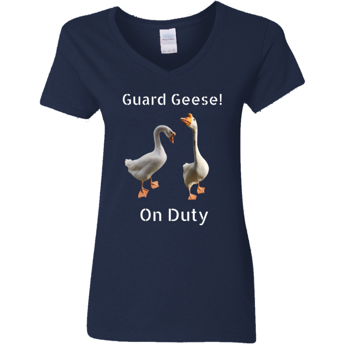 Guard Geese V-Neck T-Shirt