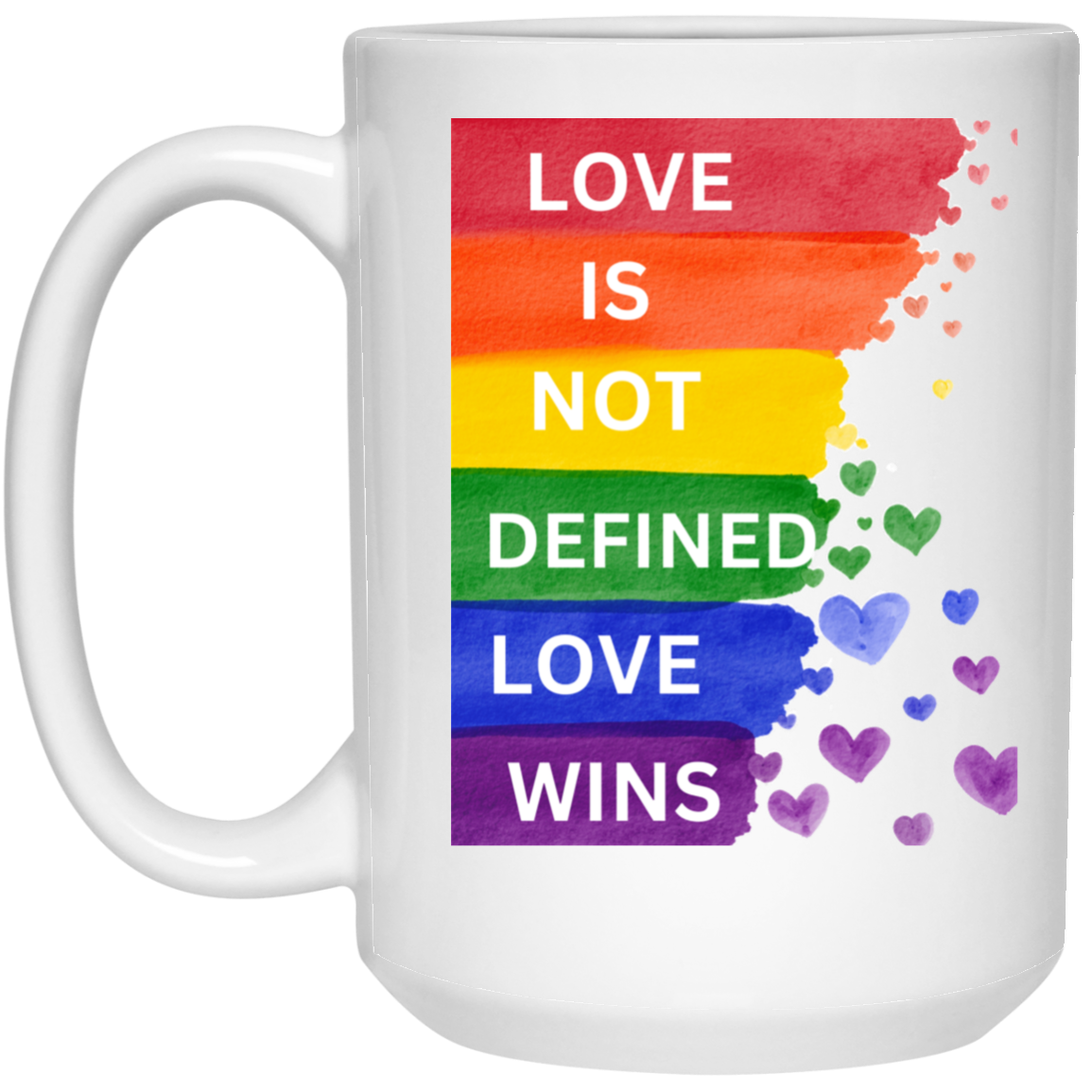 Pride 15 oz. White Mug