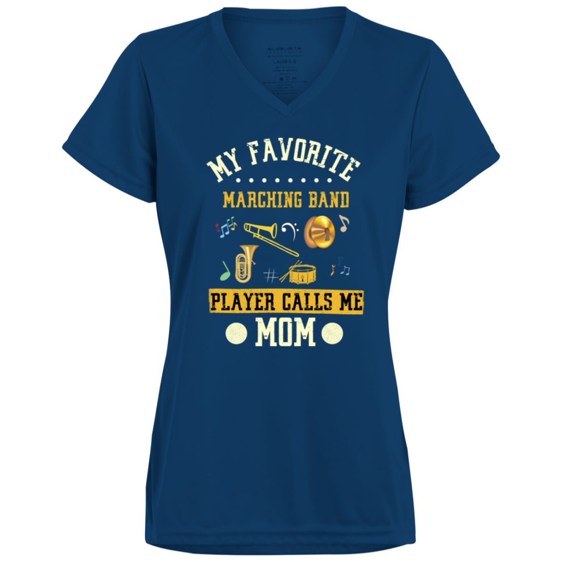 Marching Band Player Woman's V-Neck Tee