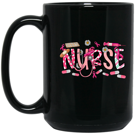 Nurse Black Mug