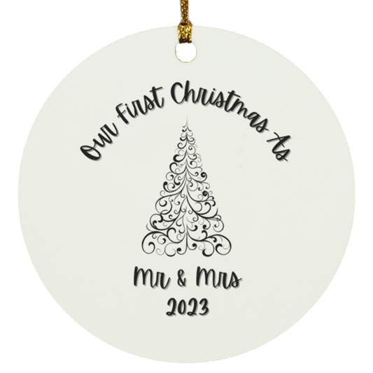 Our First Christmas Circle Ornament