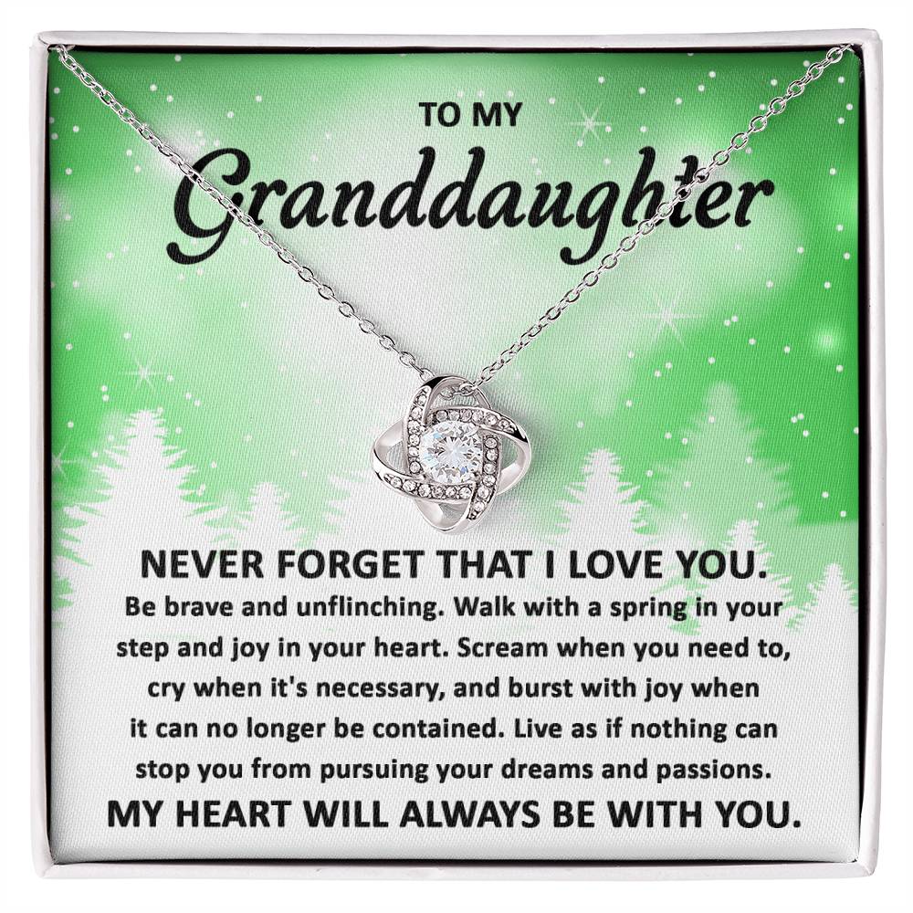 Granddaughter Pursuing Your Dreams | Love Knot