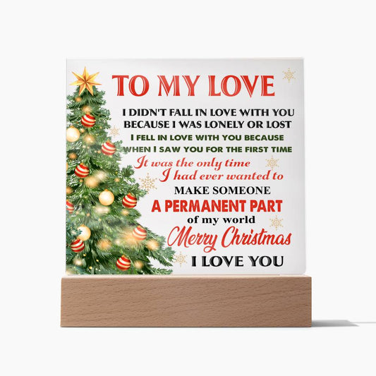 My Love Christmas | Acrylic