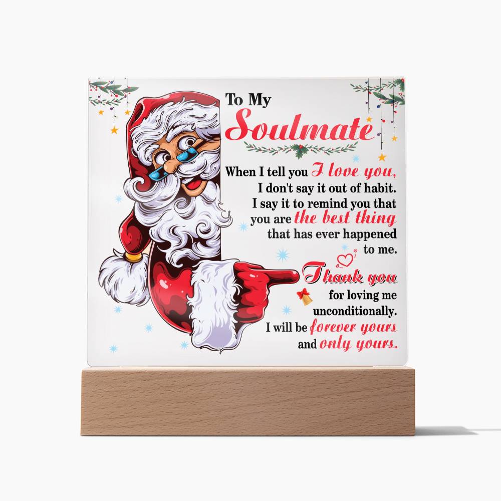Soulmate Forever Yours Santa | Acrylic