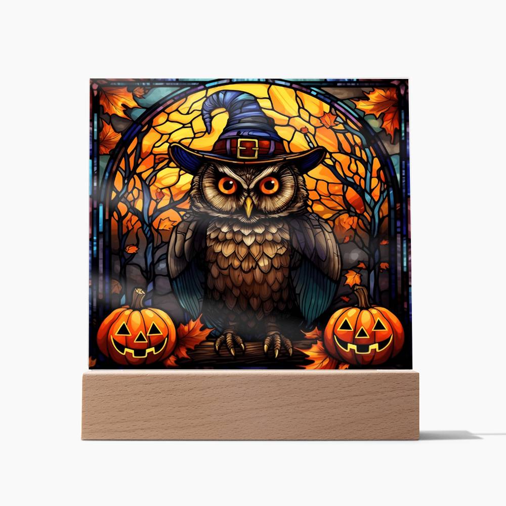 Halloween Owl Stained Glass | Acrylic