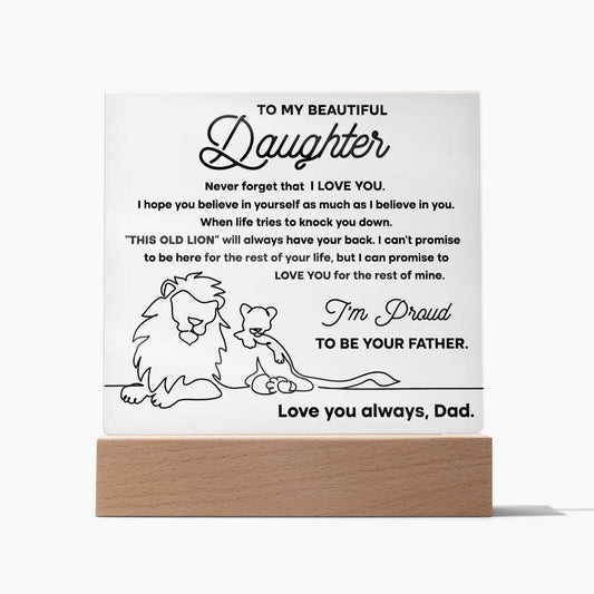 To Daughter, Proud Dad