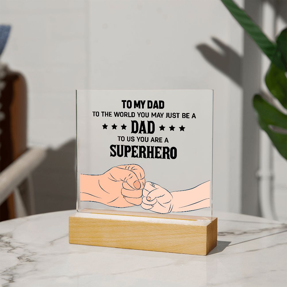 Superhero Dad | Acrylic