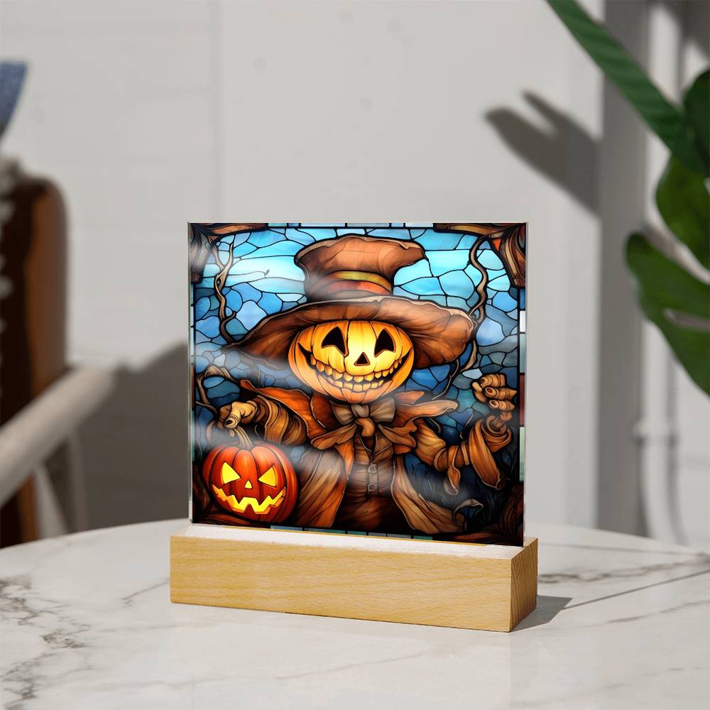 Halloween Pumpkin Stained Glass | Acrylic