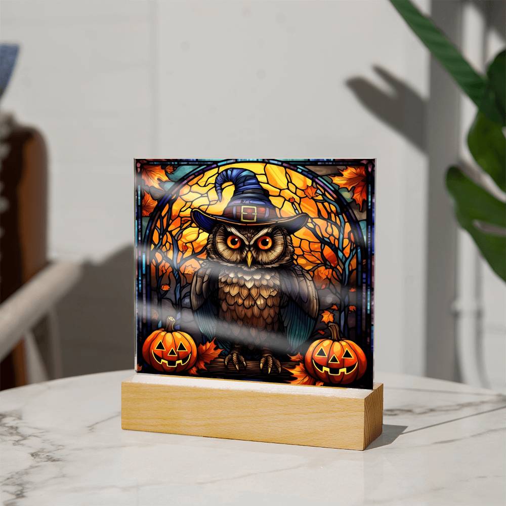 Halloween Owl Stained Glass | Acrylic